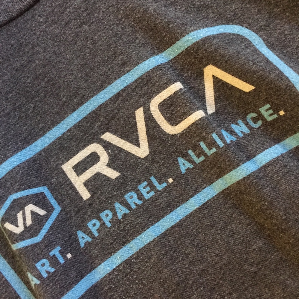 ♦️B2G1 RVCA Men's Short Sleeve Tee heather grey medium